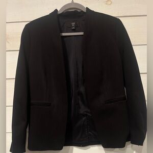 J.Crew 365 Black Blazer size  8 Black Stretch Twill Collarless.Great condition